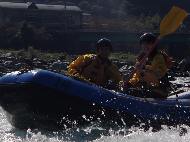 激流　吉野川　綺麗な水　四国　徳島　高知　旅行　１０月　